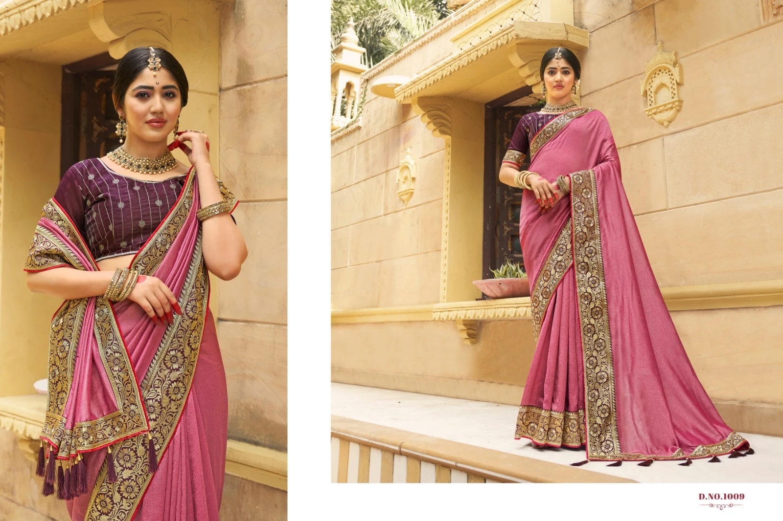 Suma Designer Manyta Vichitra Blooming Wholesale Fancy Sarees Catalog — Wholesale Sarees, MPA wholesale from Surat - Gallery Image 7